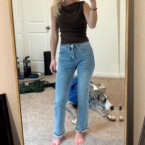 Brown Sleeveless Top